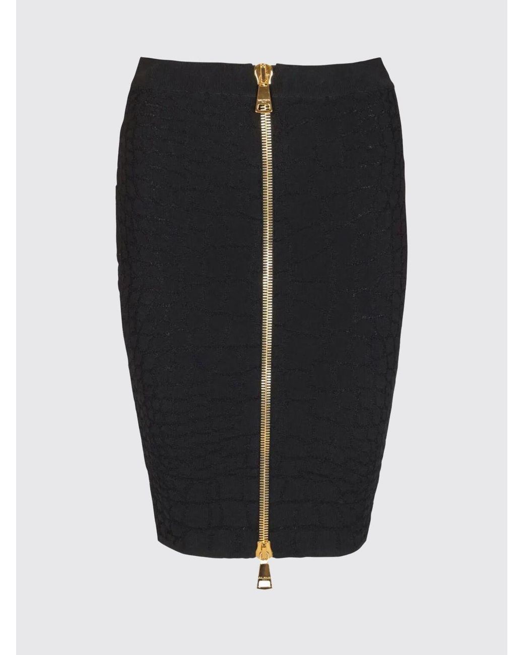 Balmain Black Skirt