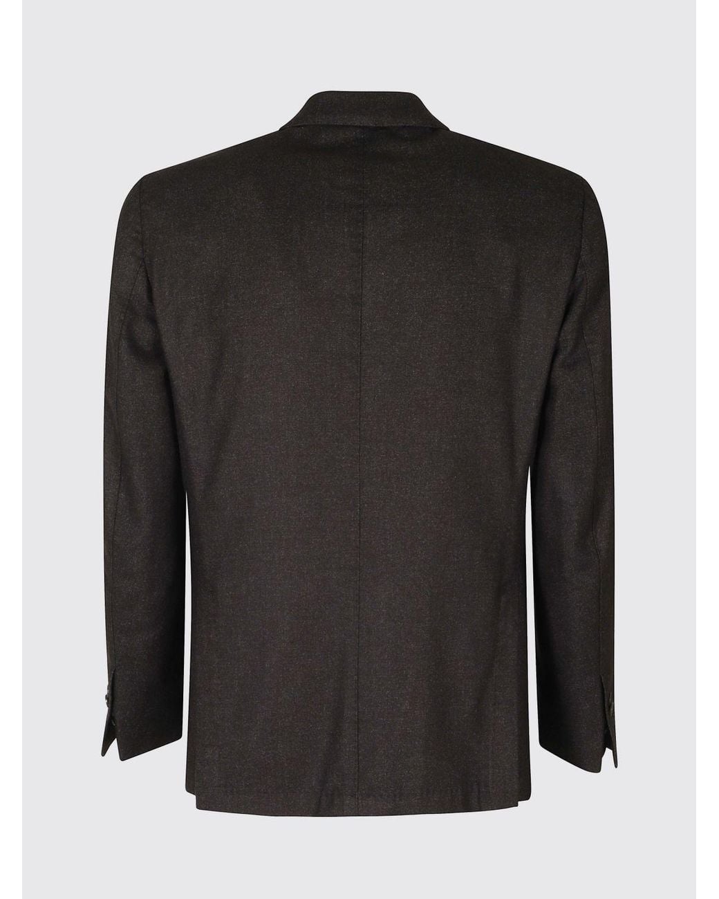 Santaniello Black Classic Single-Breasted Blazer for men