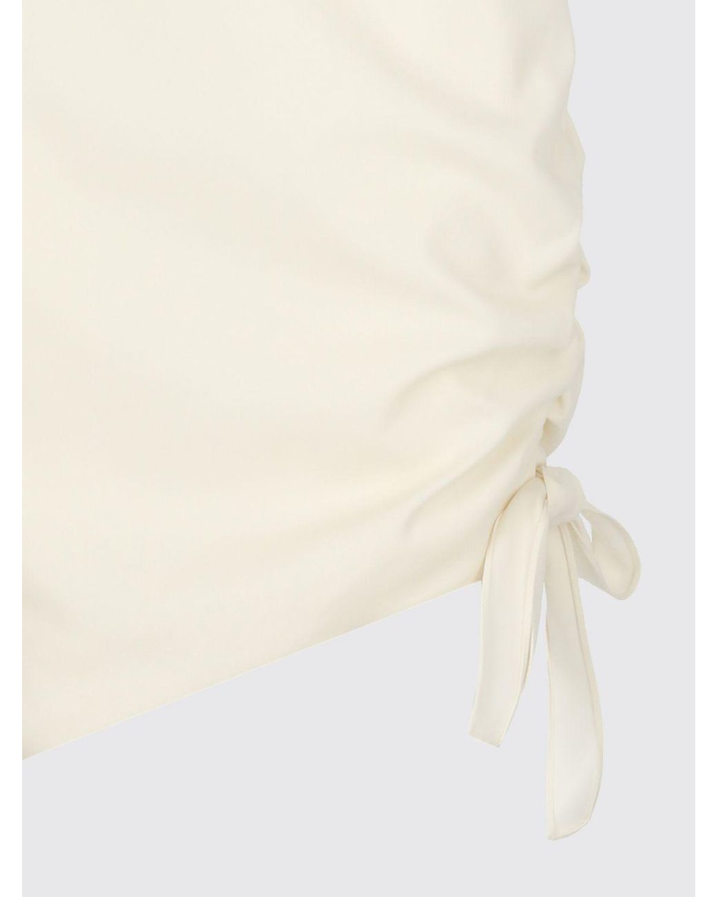 Carolina Herrera White Off-The-Shoulder Virgin Wool Knit Mini Dress