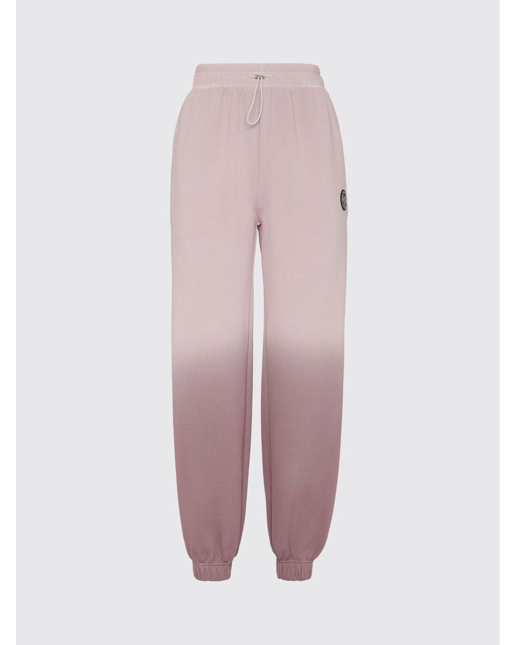 Philipp Plein Pink Abstract Print Jersey Jogging Trousers With Mid-Rise Waist