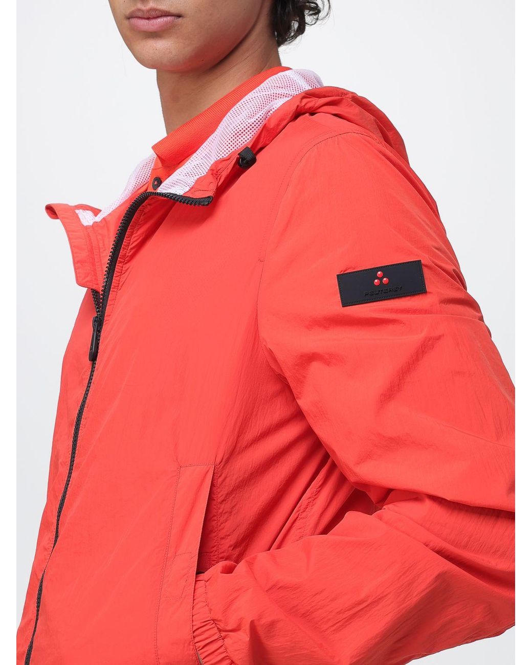 Chaqueta Con Capucha De Nailon Peuterey de hombre de color Red