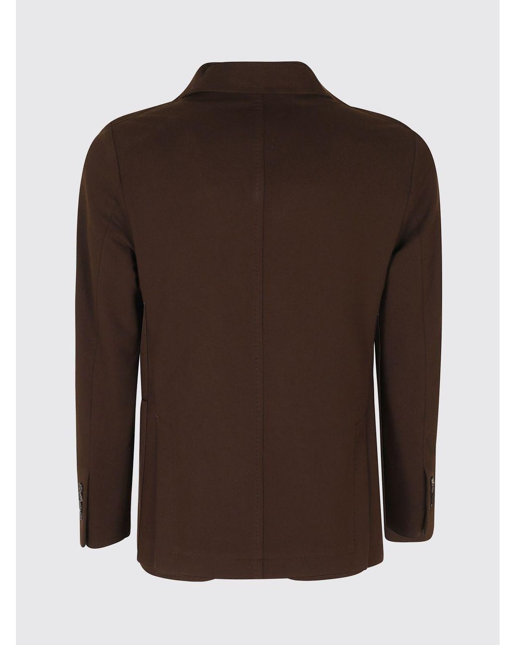Circolo 1901 Brown Slim Fit Single-Breasted Fine Cashmere Blazer for men