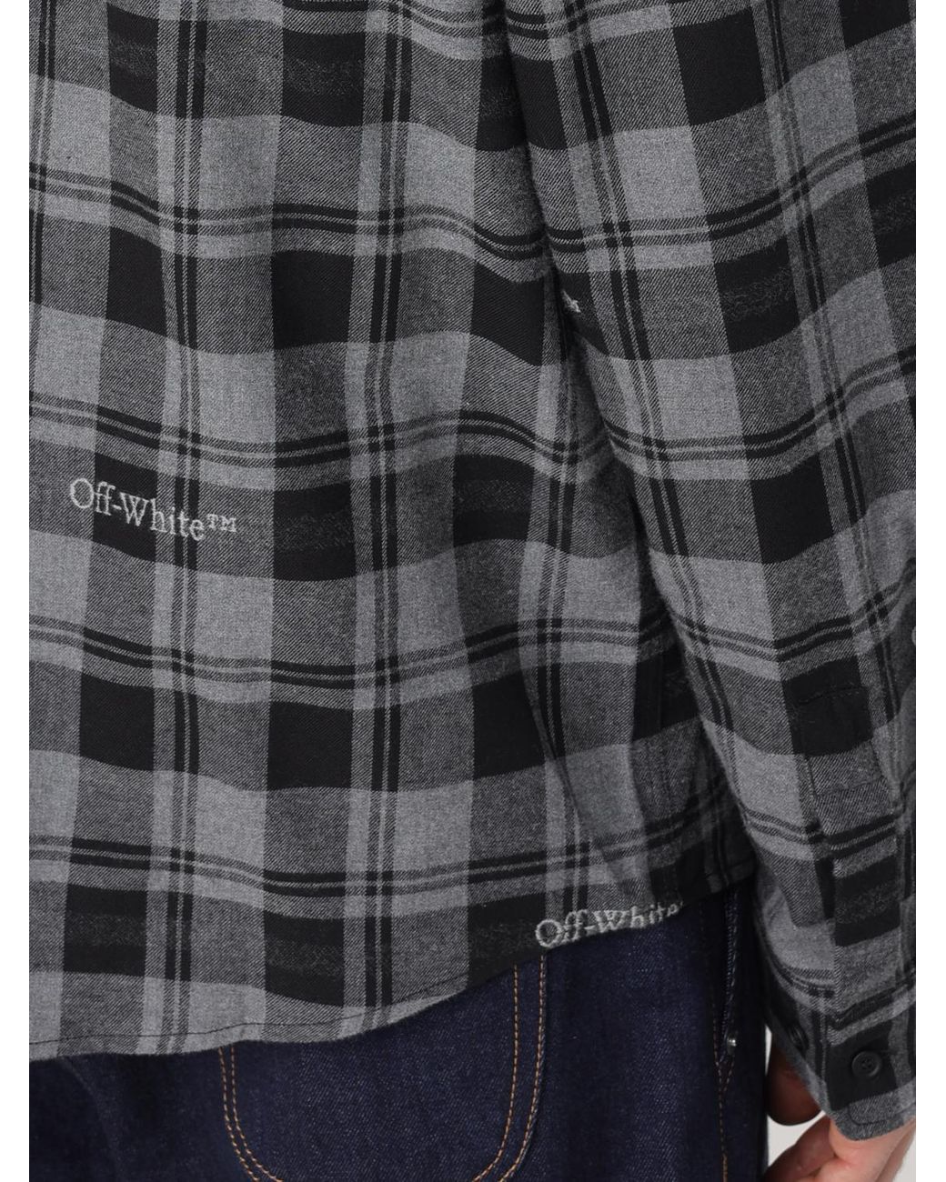 Off-White c/o Virgil Abloh Gray Shirt for men