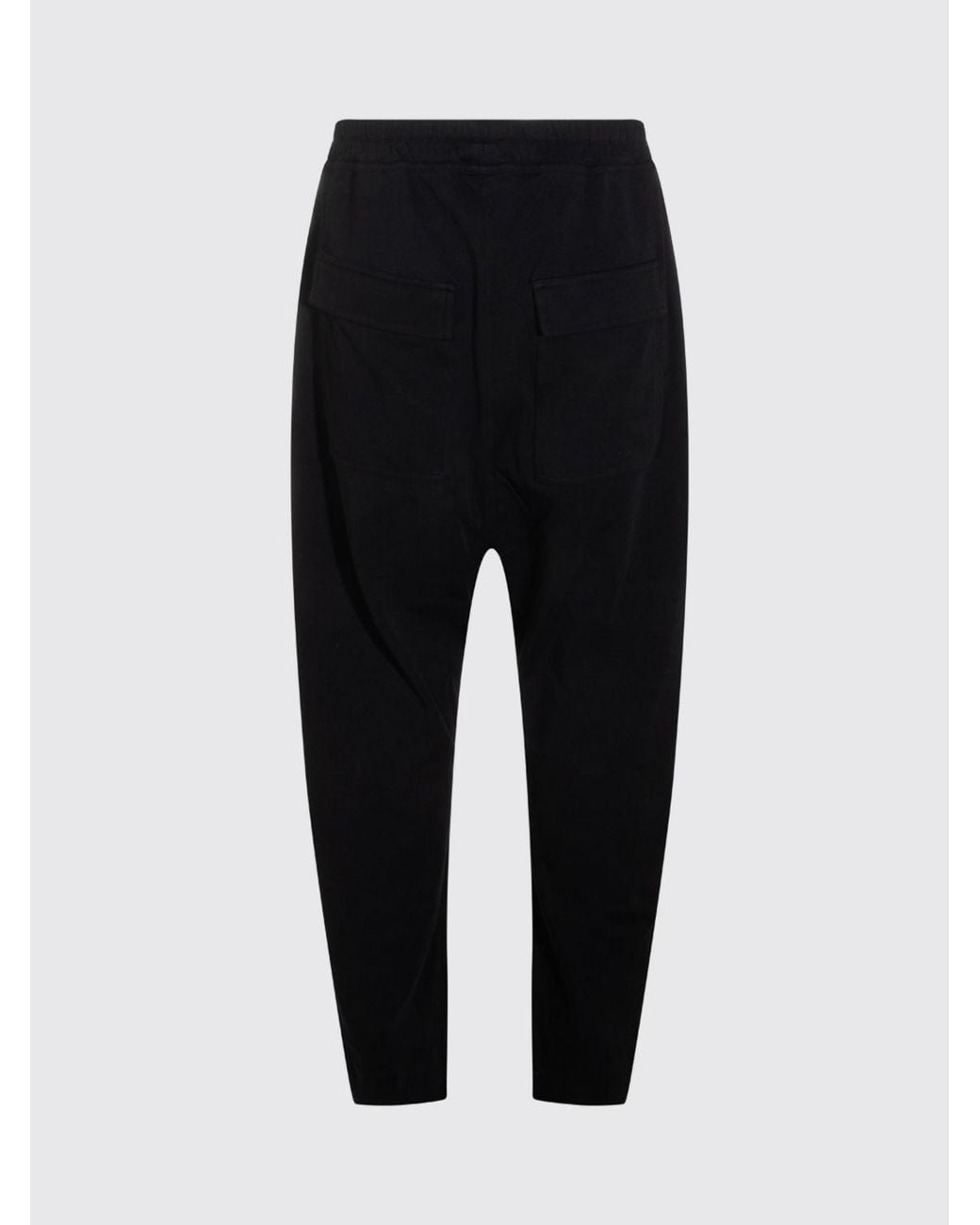 Thom Krom Black Stretch-Cotton Joggers With Patch Pockets for men