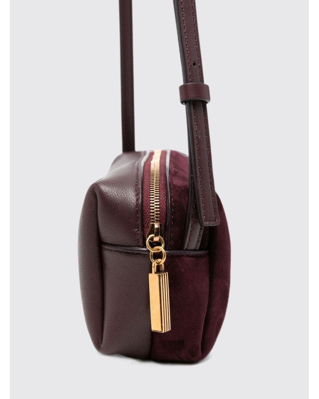 Khaite White Mini Kye Suede And Calfskin Leather Crossbody Bag