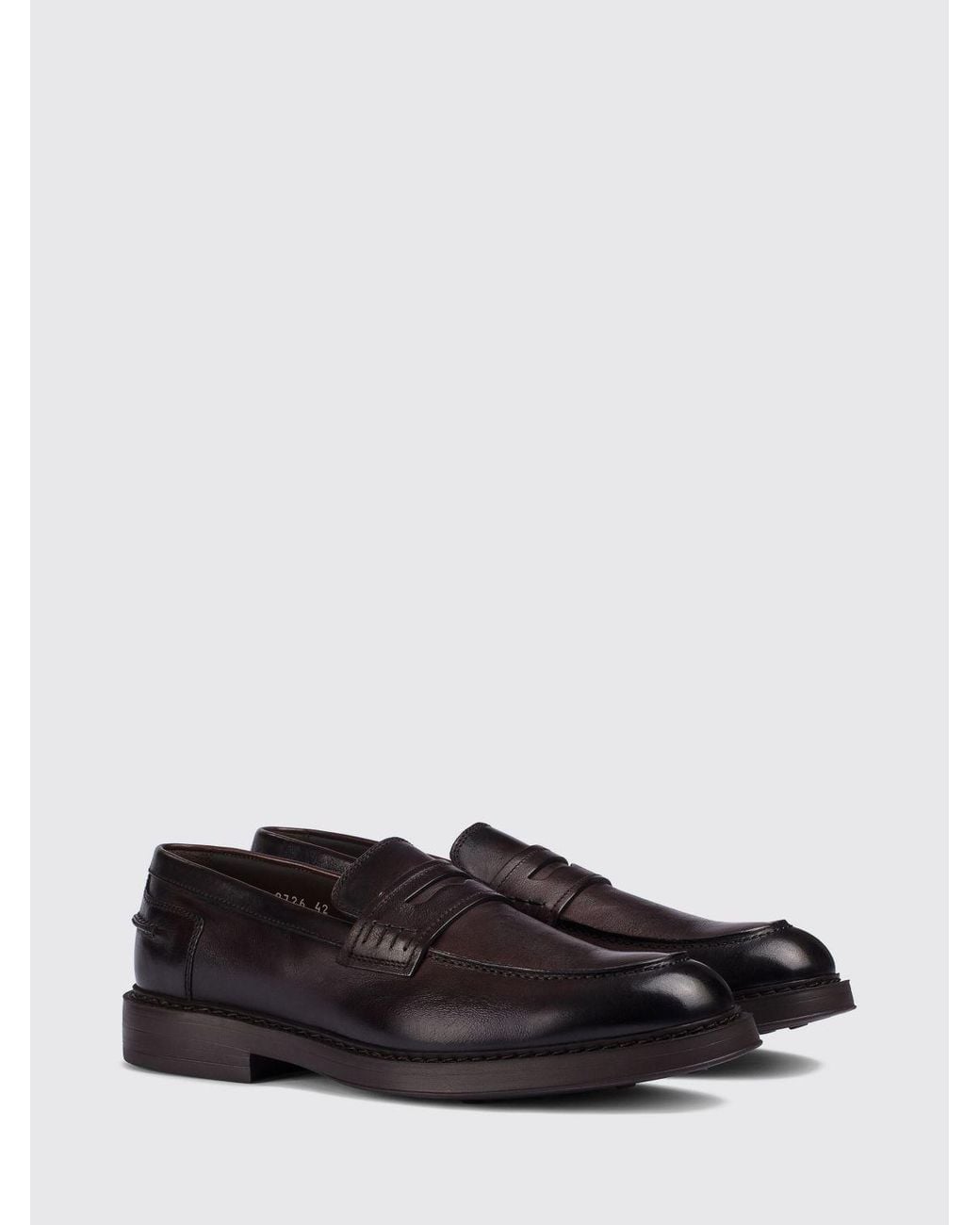 Doucal's White Penny Loafers for men