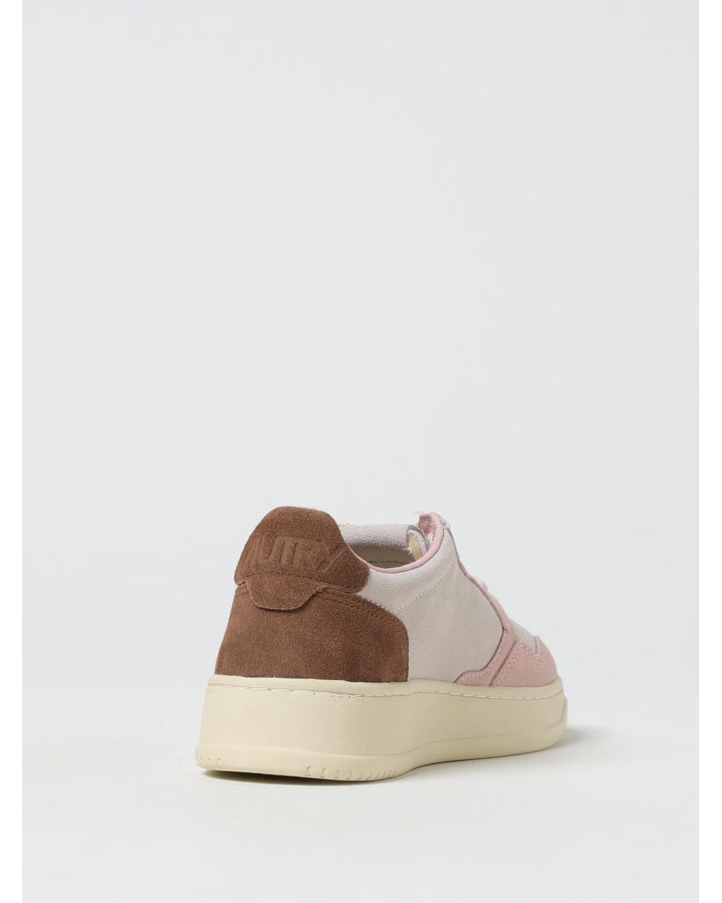 Autry Natural Medalist Suede Sneakers