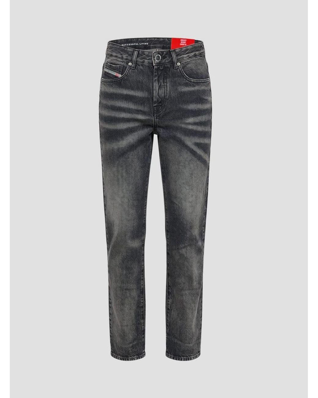 DIESEL Gray Mid-Rise 5-Pocket Slim Fit Skinny Jeans