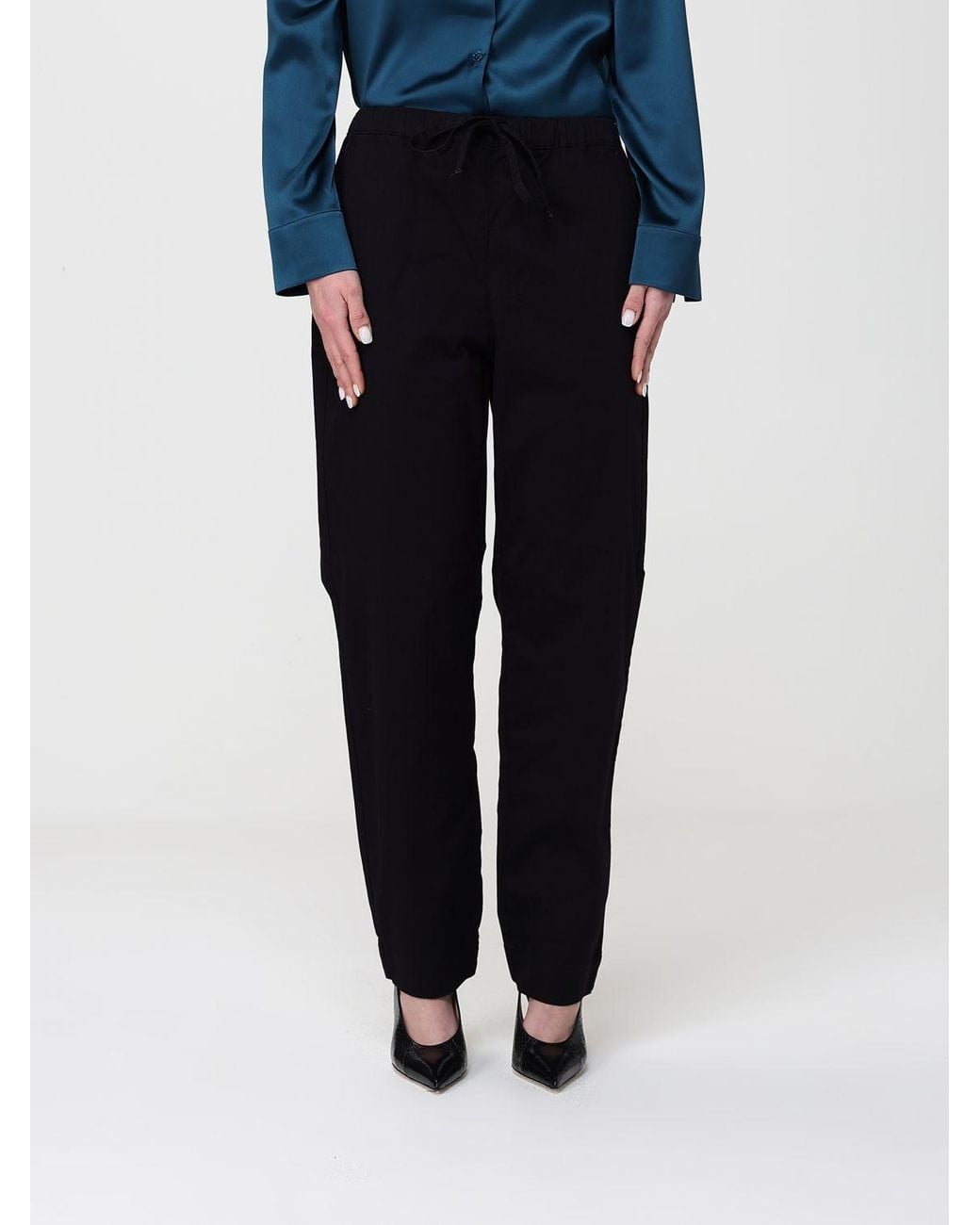 Max Mara Blue Cigarette Trousers