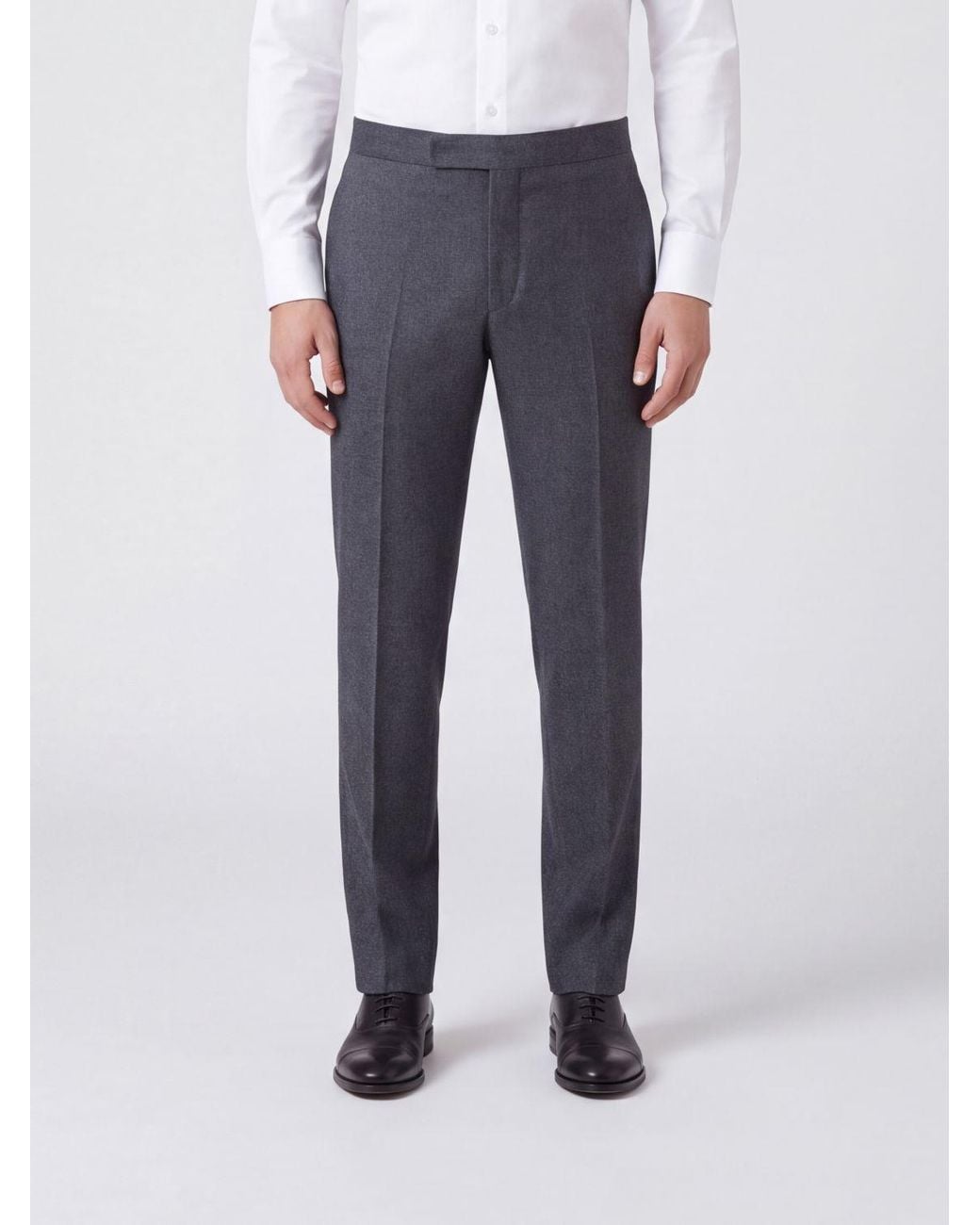 Brioni Blue Slim-Fit Tailored Gabardine Trousers With Concealed Fastening for men