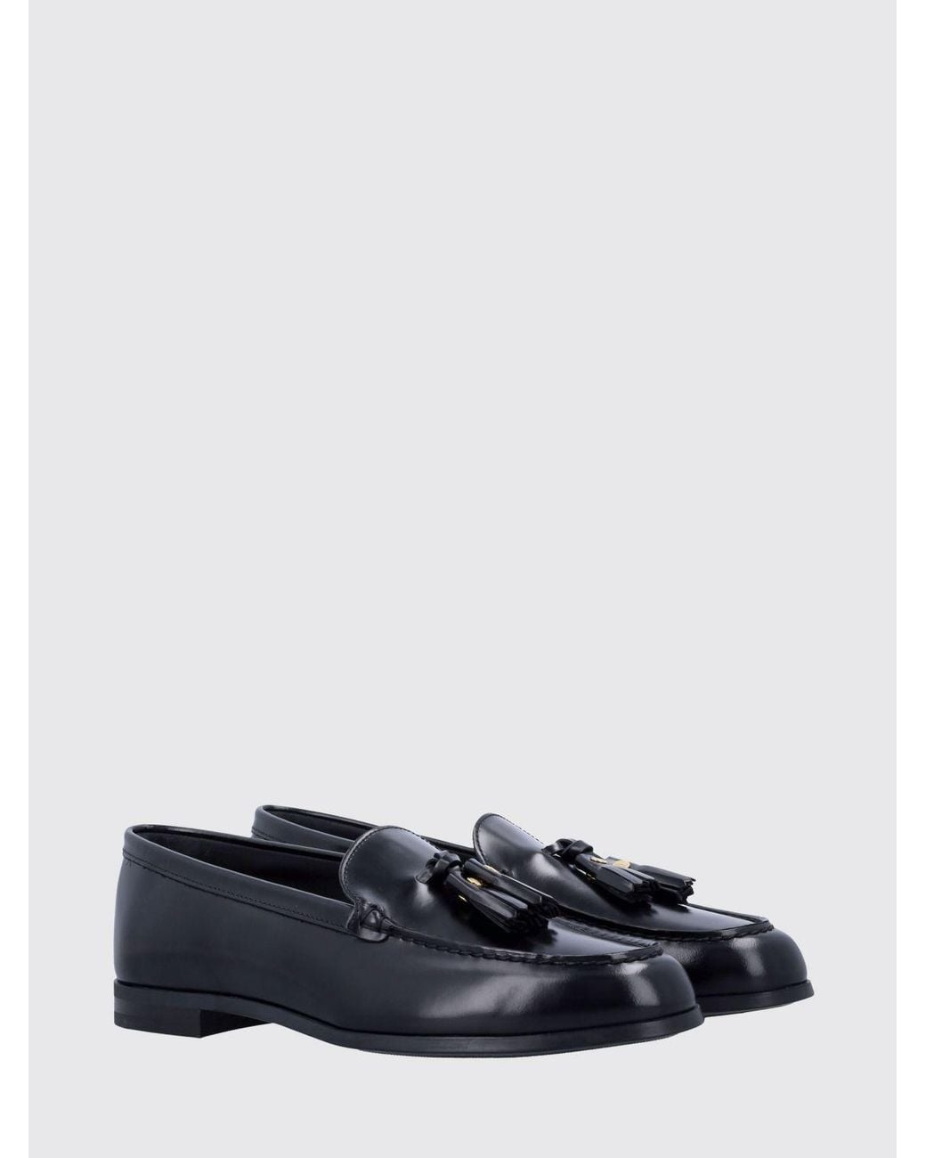 Church's White Brushed Leather Loafers With Tassels And Raised Apron