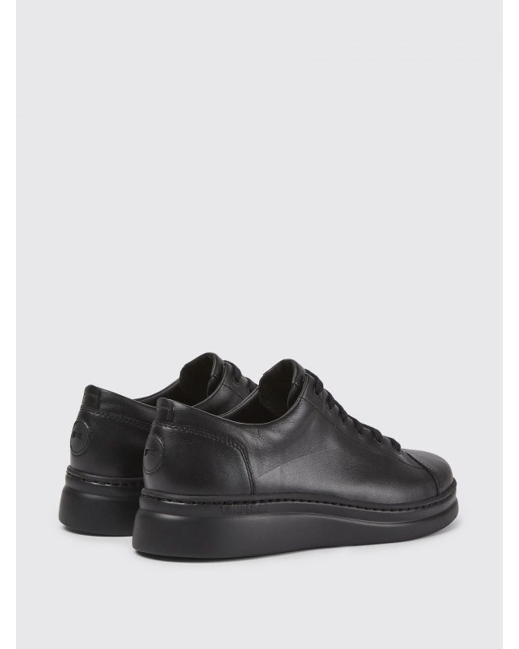 Camper Black Runner Up Sneakers In Calfskin