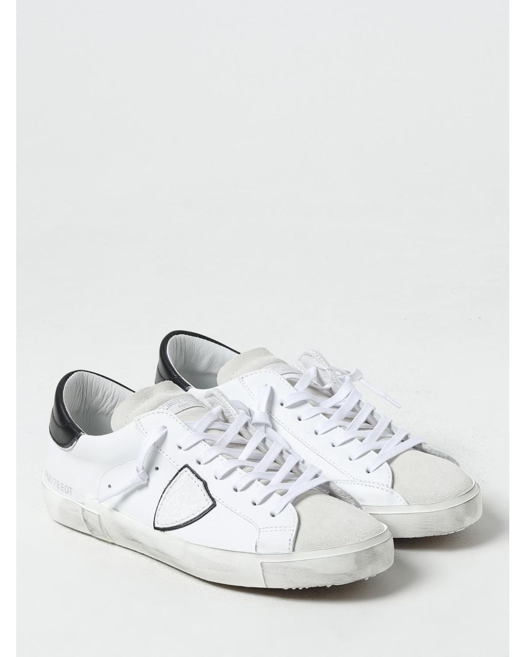 Philippe Model Prsx Sneaker Aus Used-Leder in White für Herren