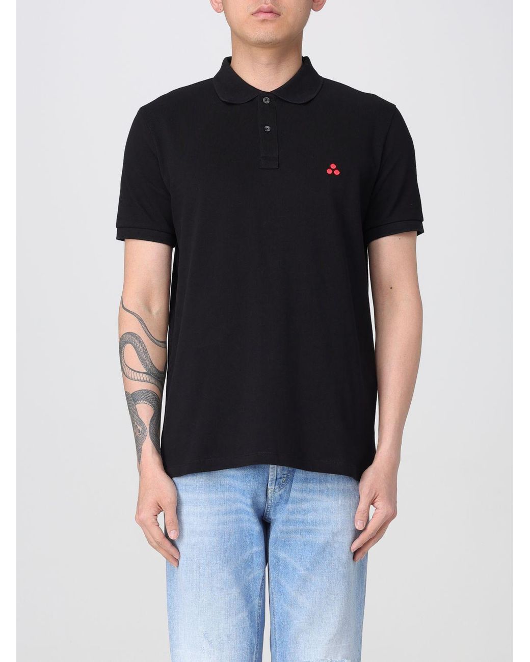 Polo Basic di Peuterey in Black da Uomo