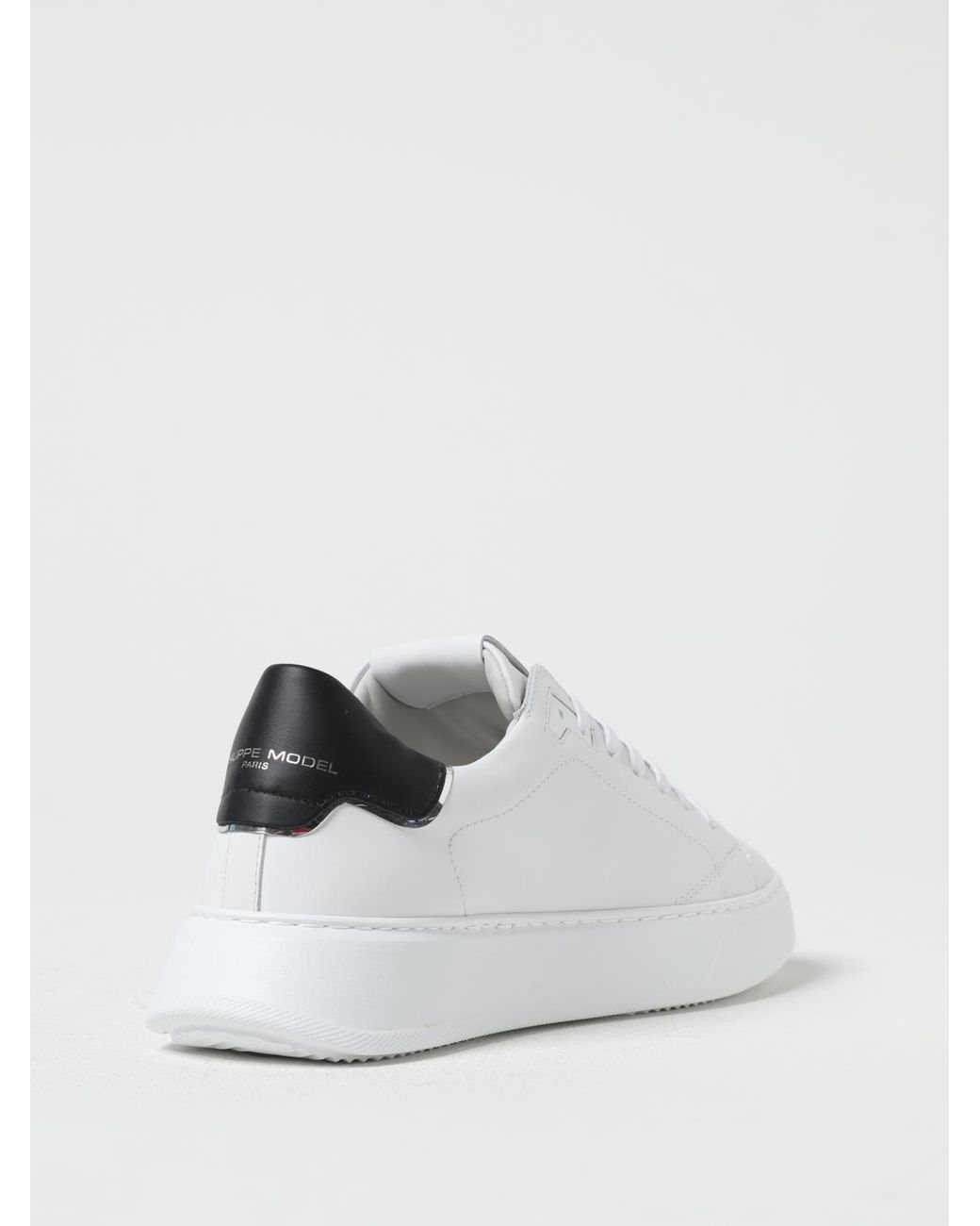 Philippe Model White Temple Leather Sneakers for men