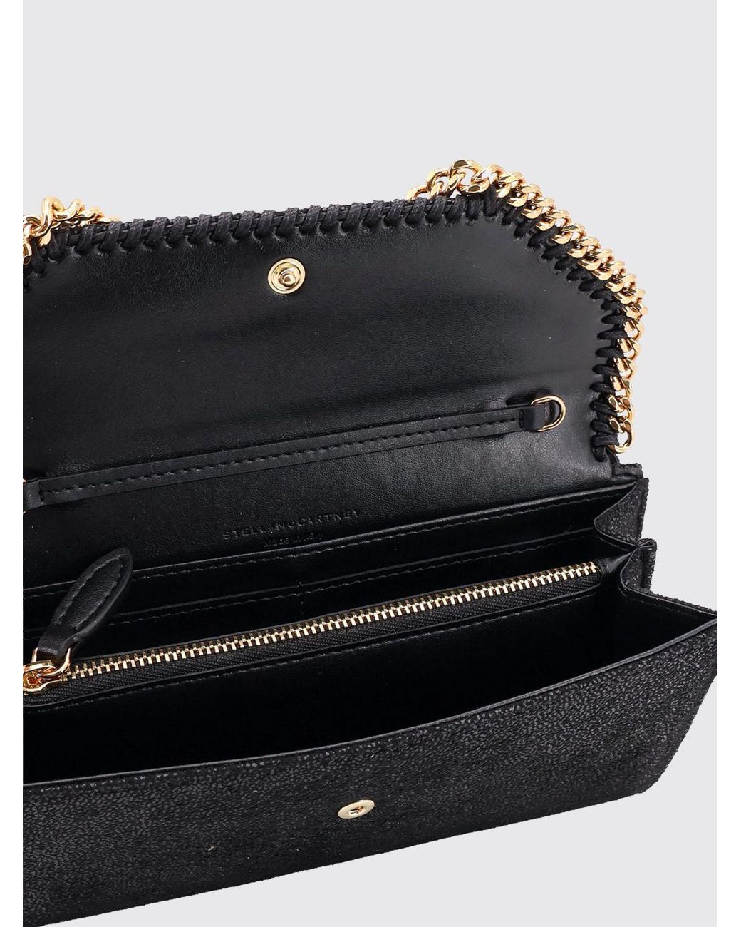 Stella McCartney Gray Falabella Eco Alter Mat Wallet On Chain Mini Bag