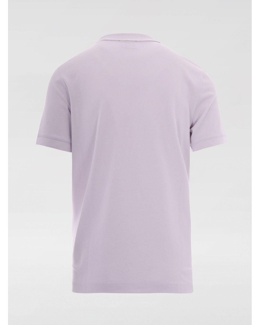 Boss Purple Cotton Polo Shirt for men