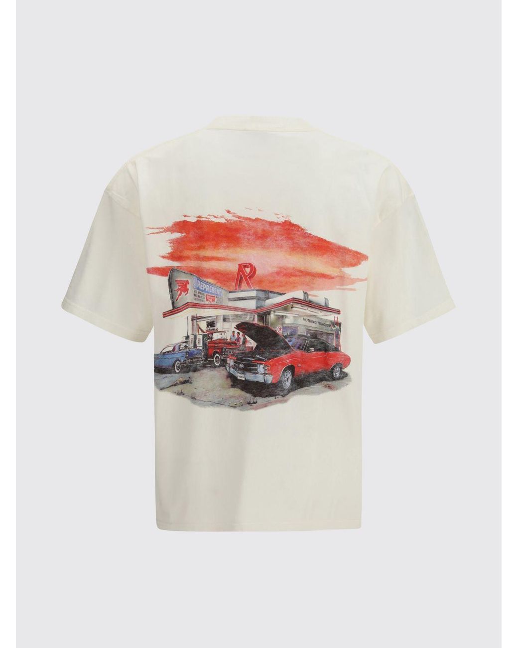 Represent Natural Printed Cotton T-Shirt for men