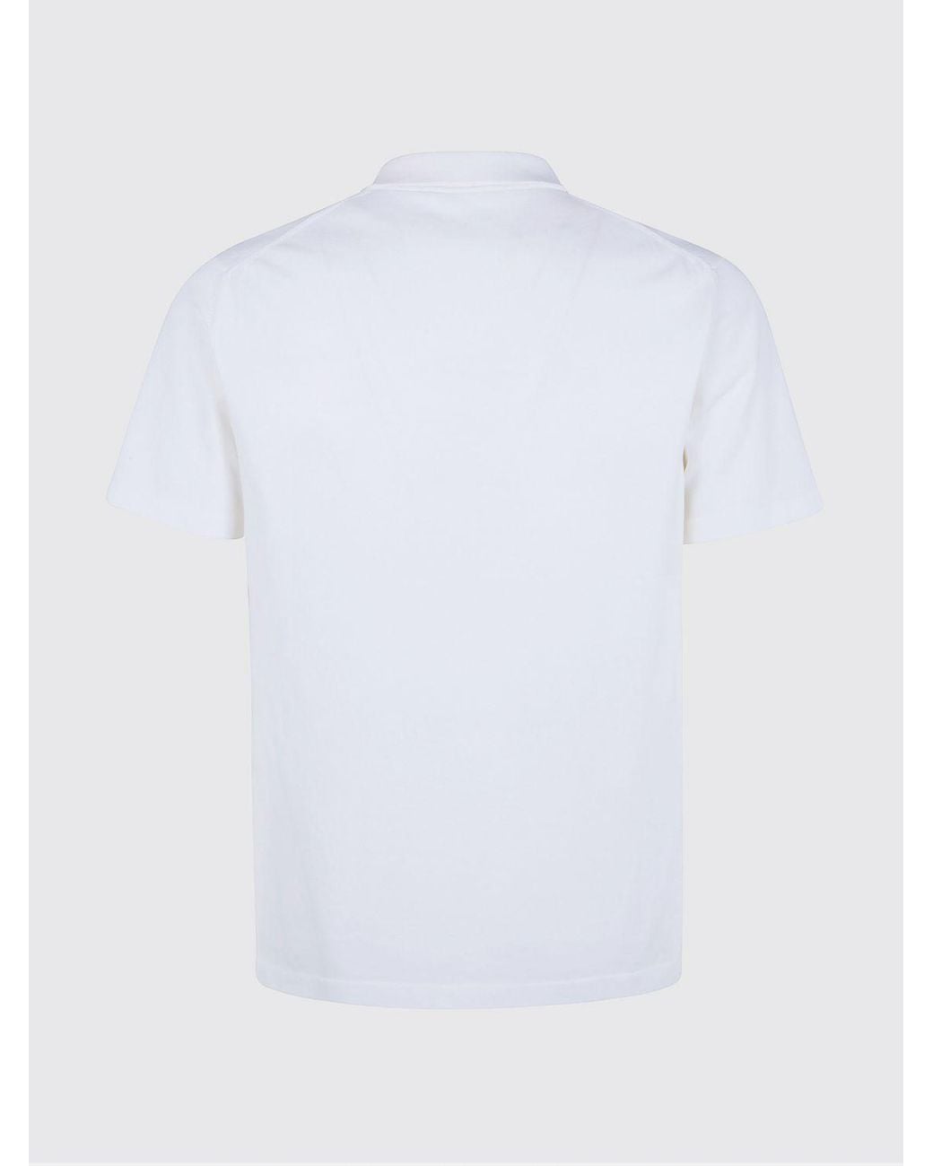 Dondup White Cotton Knit Polo Shirt for men
