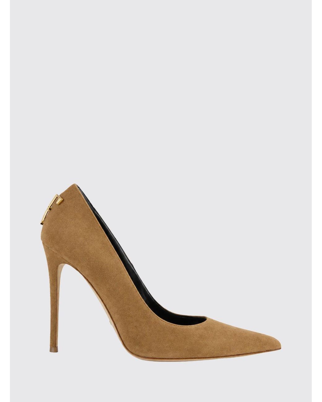 Elisabetta Franchi White Suede Pumps With High Stiletto Heel