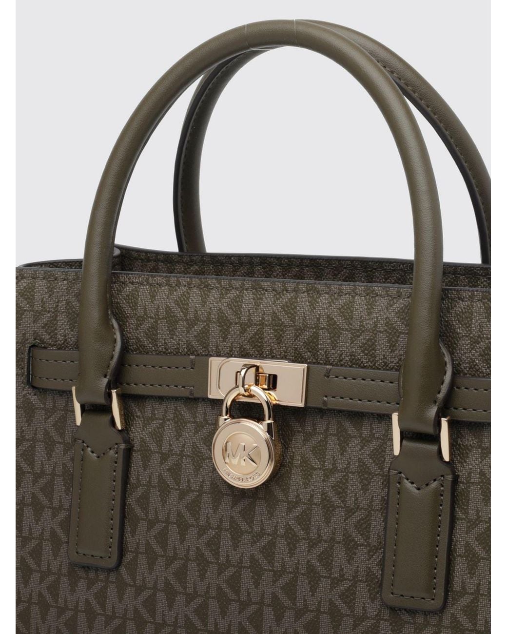 Michael Kors Multicolor Hamilton Moderne Medium Monogram Coated Cotton Handbag