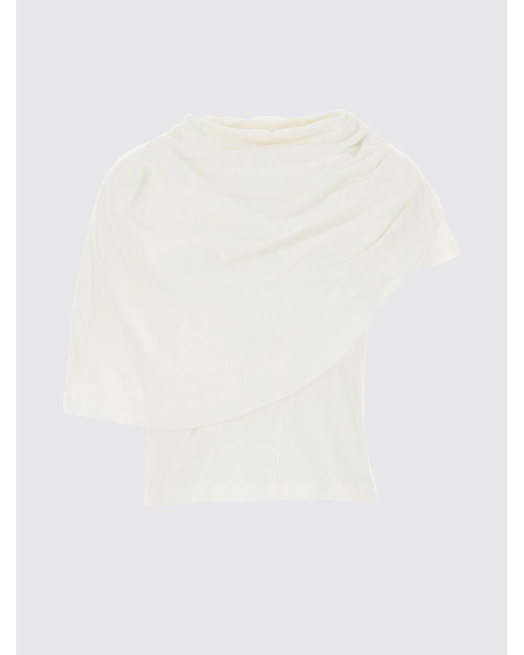 Magda Butrym White One-Shoulder Top