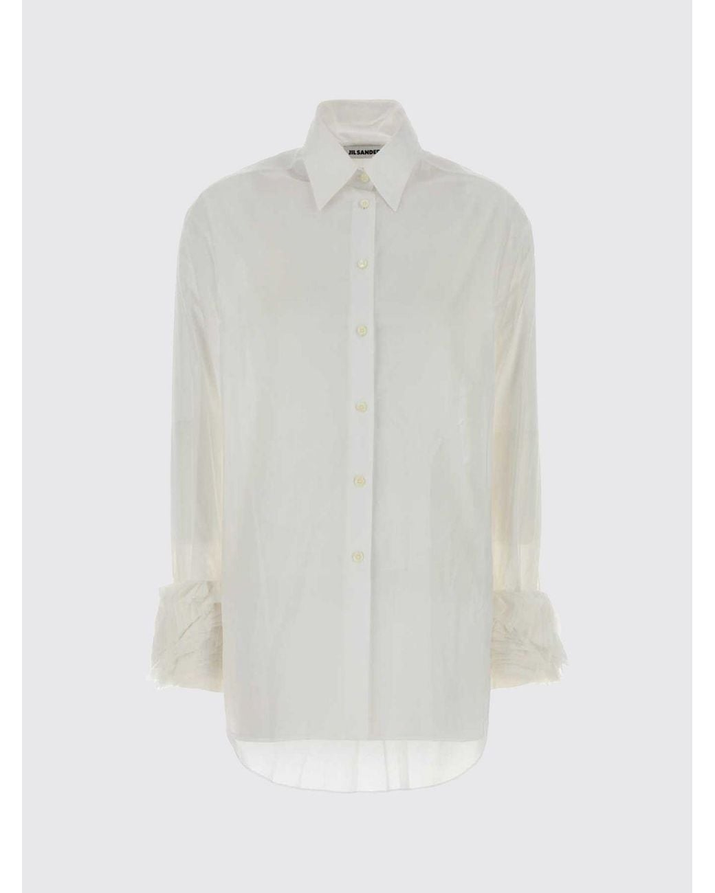 Jil Sander White Long-Sleeved Shirt