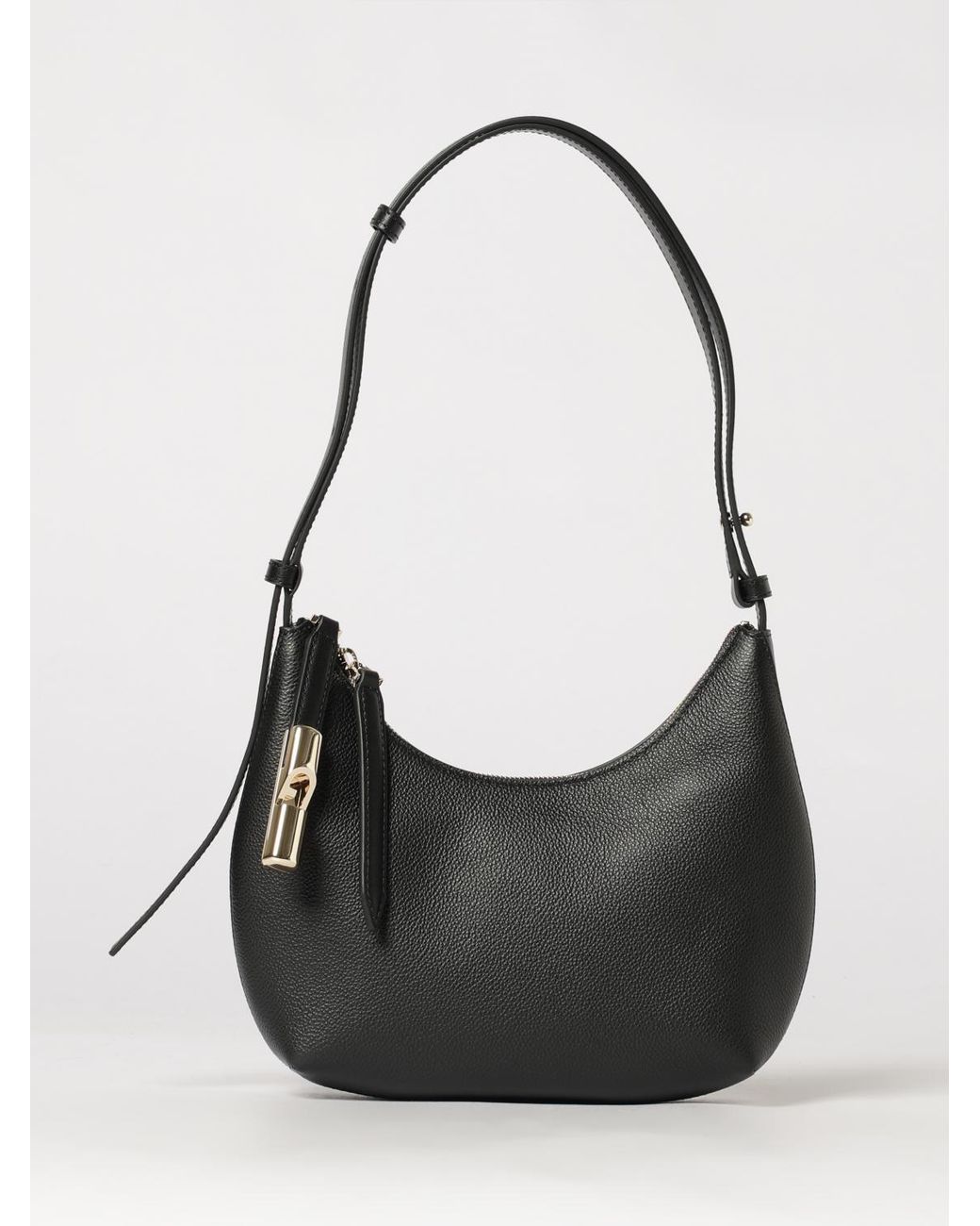 Furla Black Hobo Bag