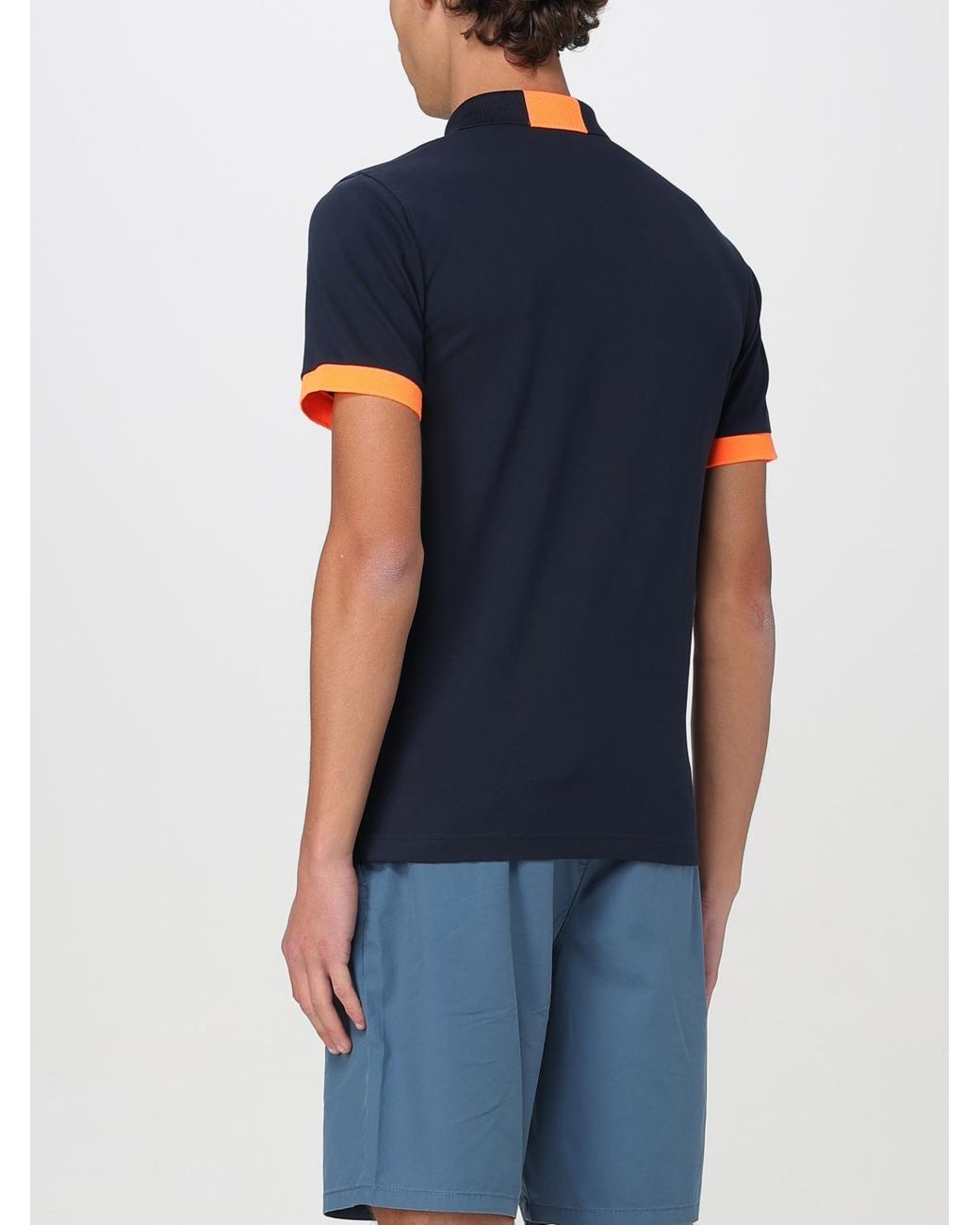 Sun 68 Blue Polo Shirt for men