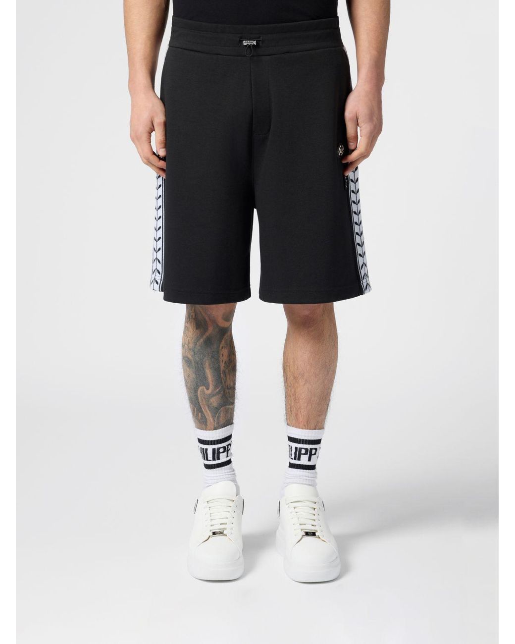 Philipp Plein Black Shorts for men