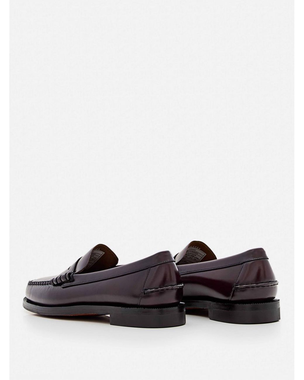 Sebago Brown Classic Dan Brushed Leather Loafers for men
