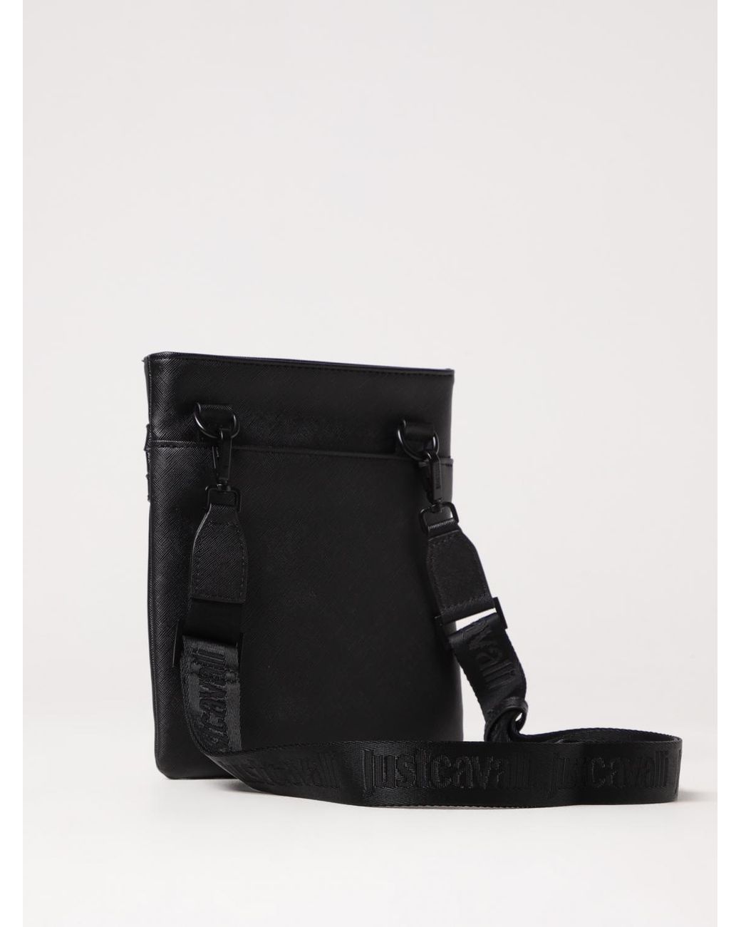 Just Cavalli Black Shoulder Bag for men