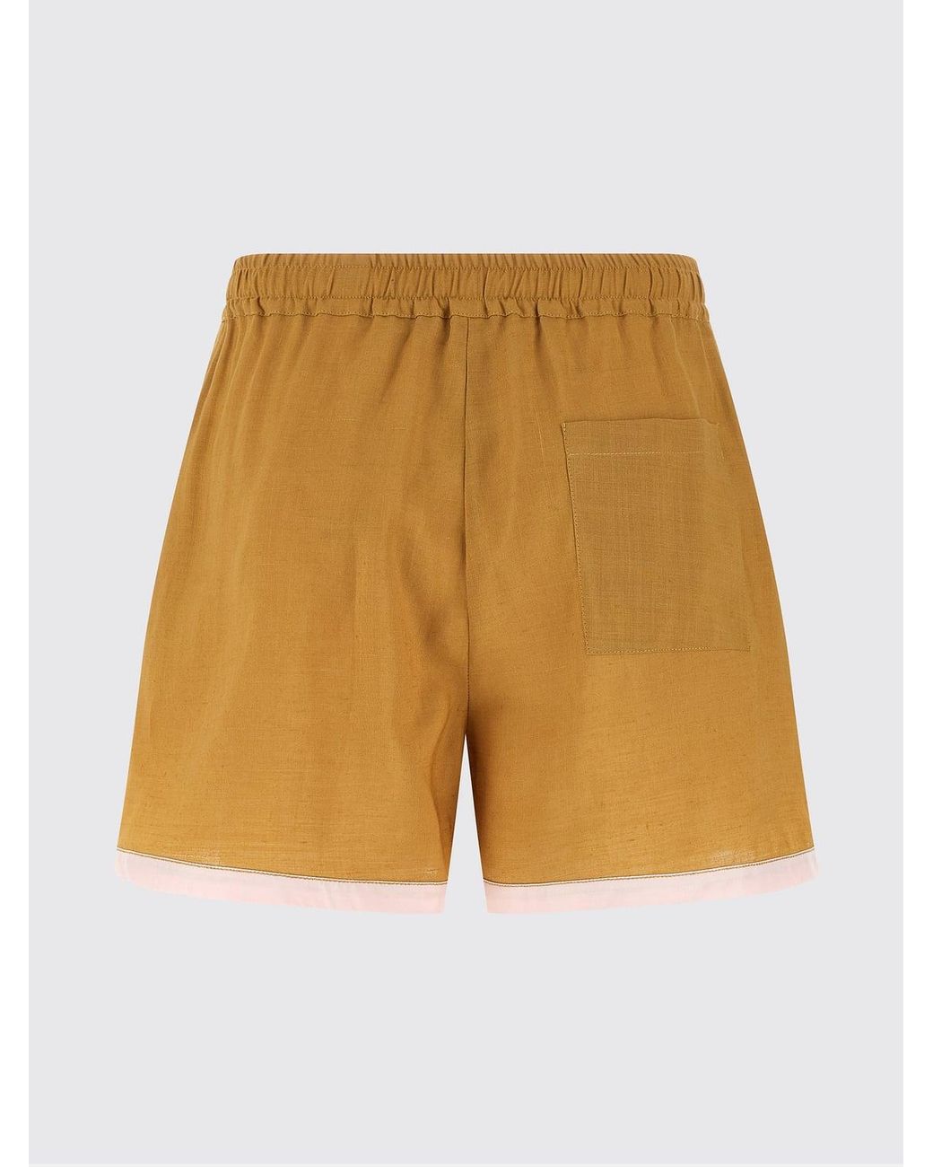 Marni Natural Linen Blend Shorts