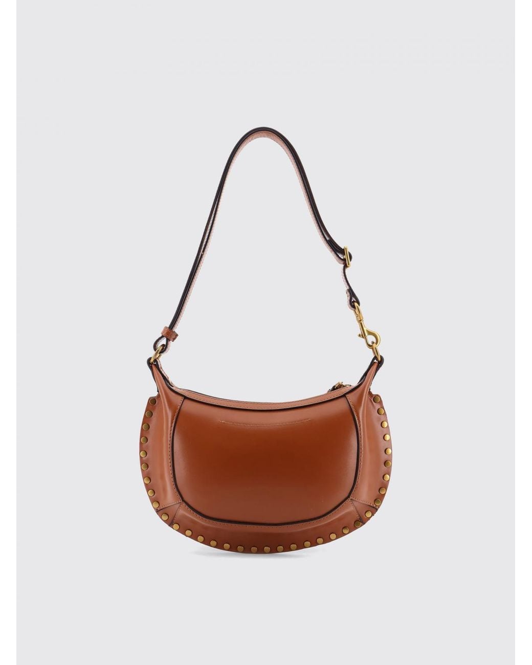 Isabel Marant White Oskan Moon Leather Bag