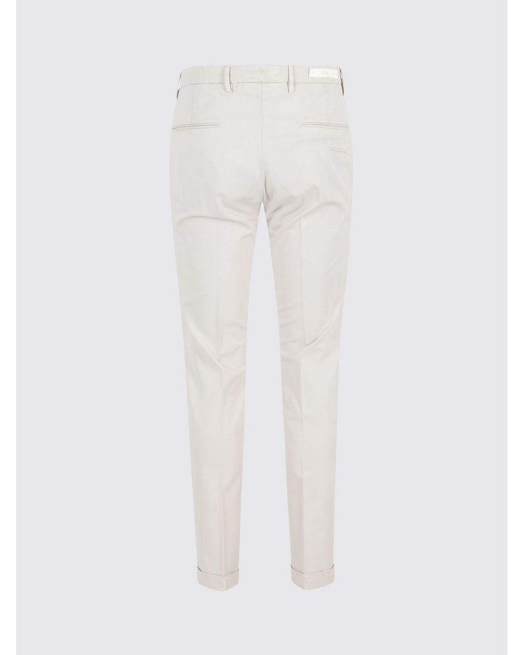 Briglia 1949 White Cotton Chino Trousers for men