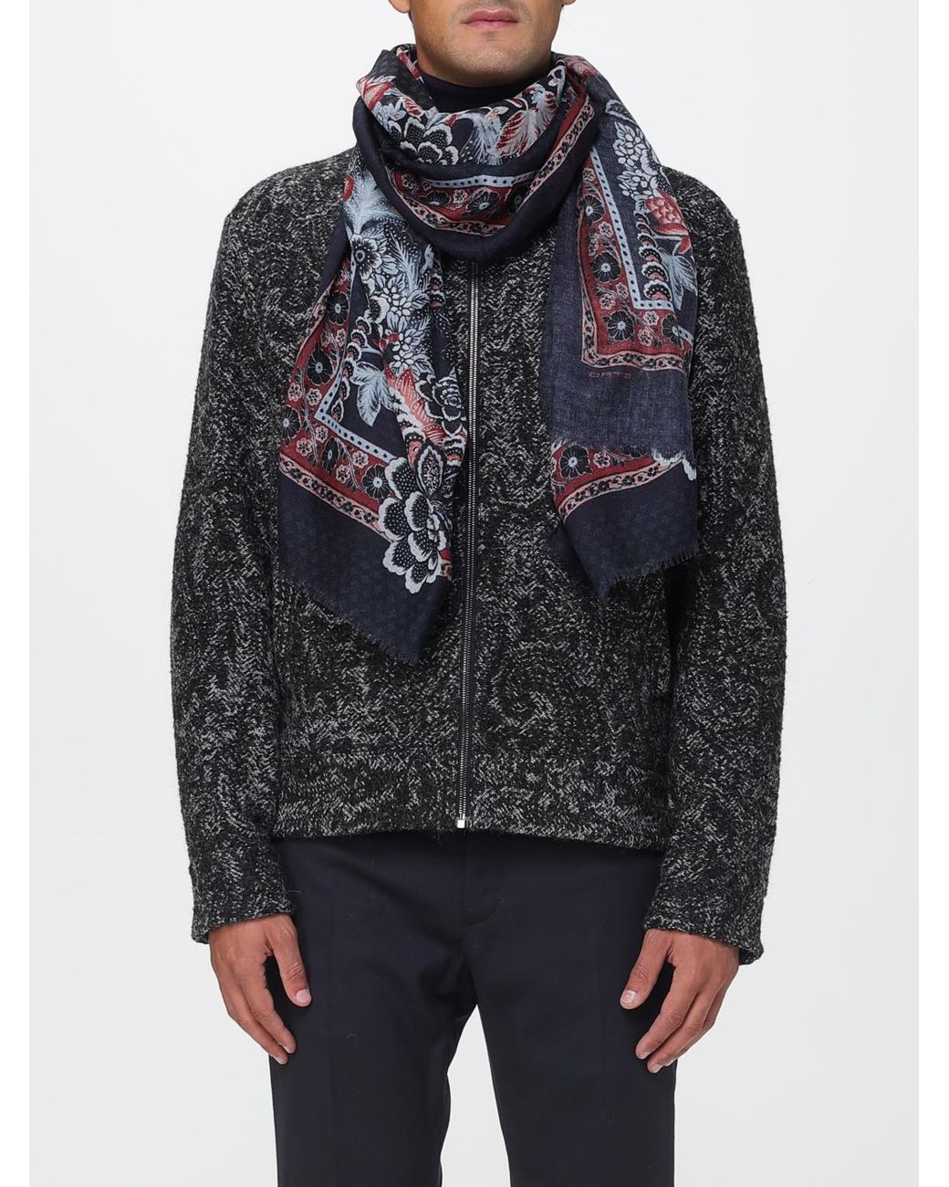 Etro Black Scarf for men