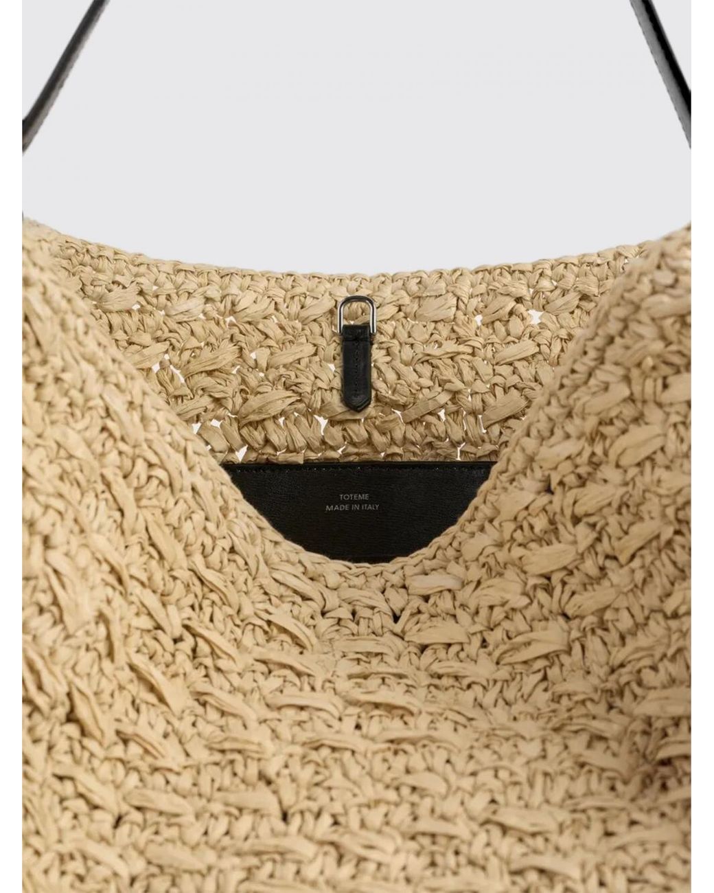 Totême Natural Crochet Raffia Bag