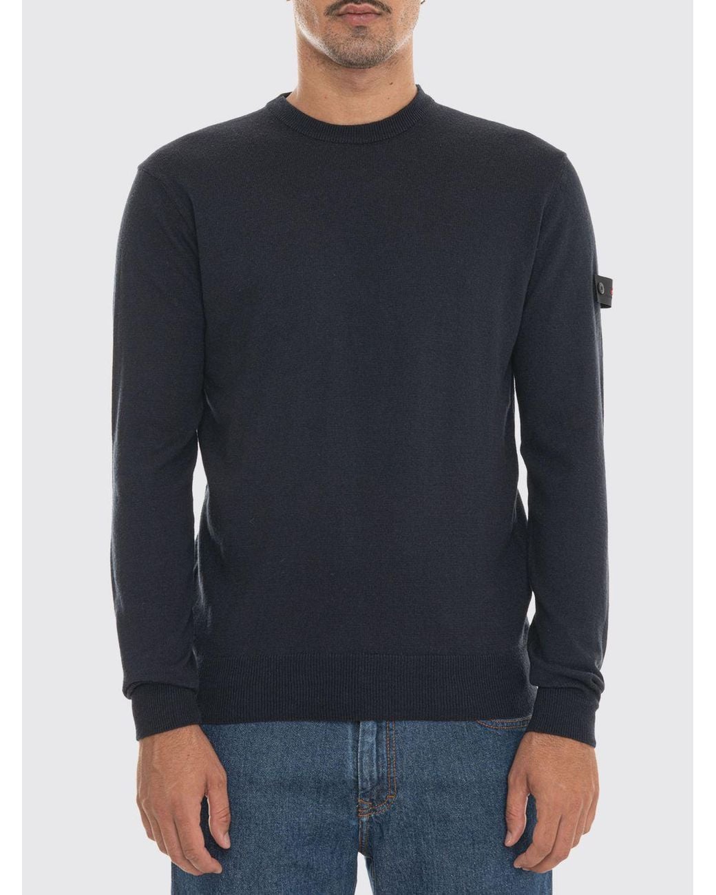 Peuterey Blue Crewneck Jumper for men
