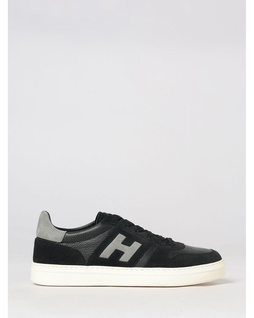 Hogan White H668 Two-Tone Sneakers for men