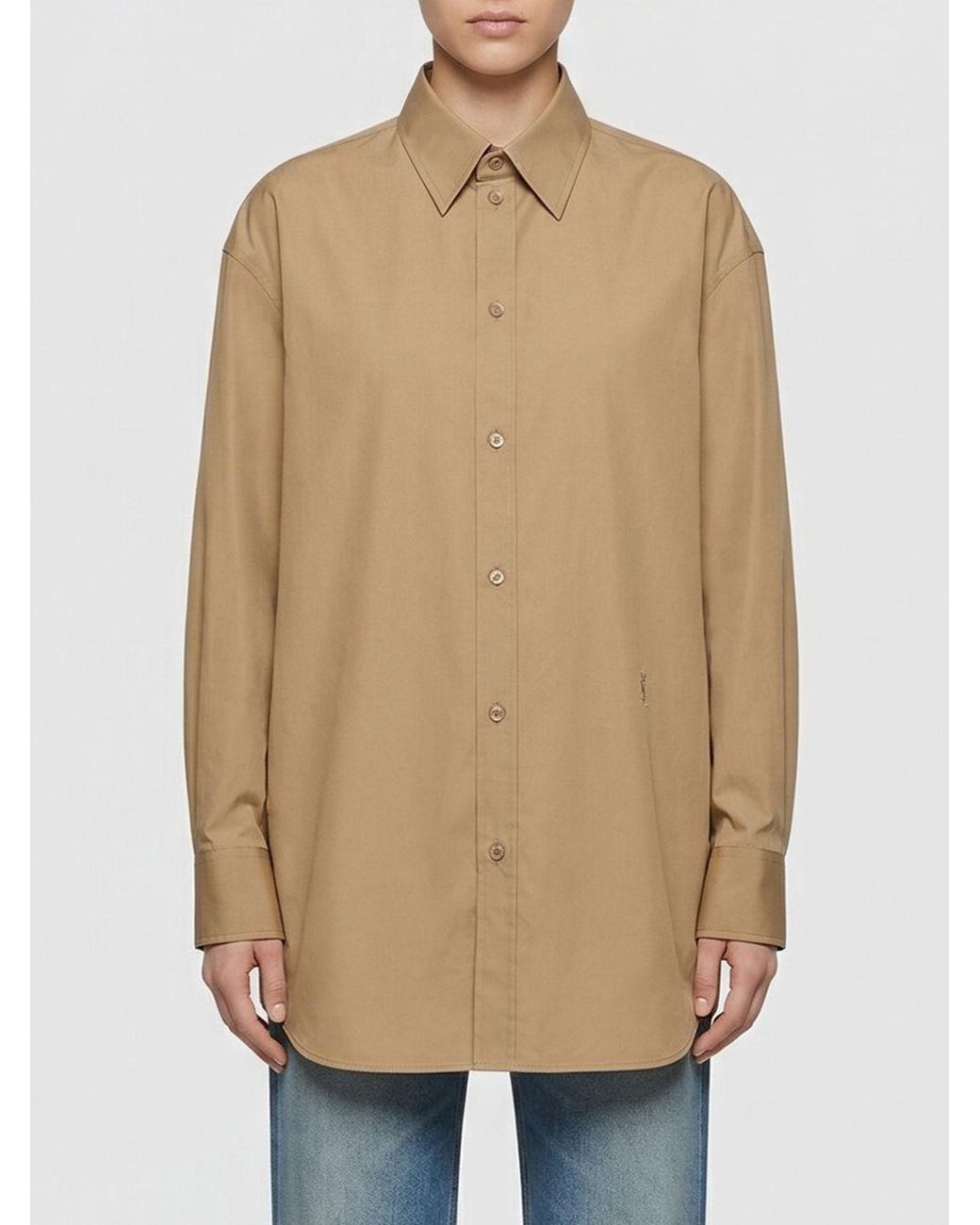 Saint Laurent Natural Cotton Shirt