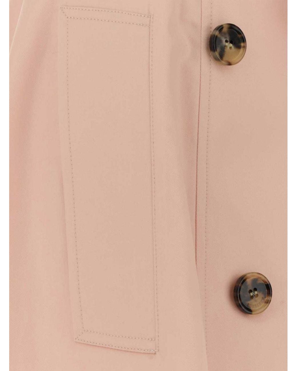Burberry Pink High-Waisted A-Line Cotton Mini Skirt With Adjustable Belt