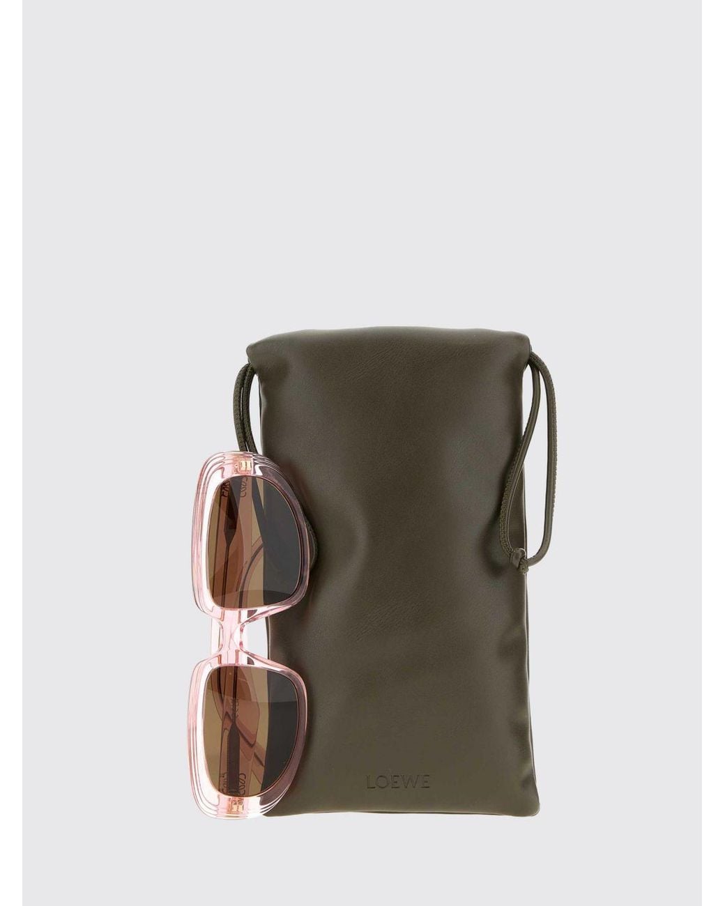 Loewe Pink Anagram Rectangular Sunglasses for men