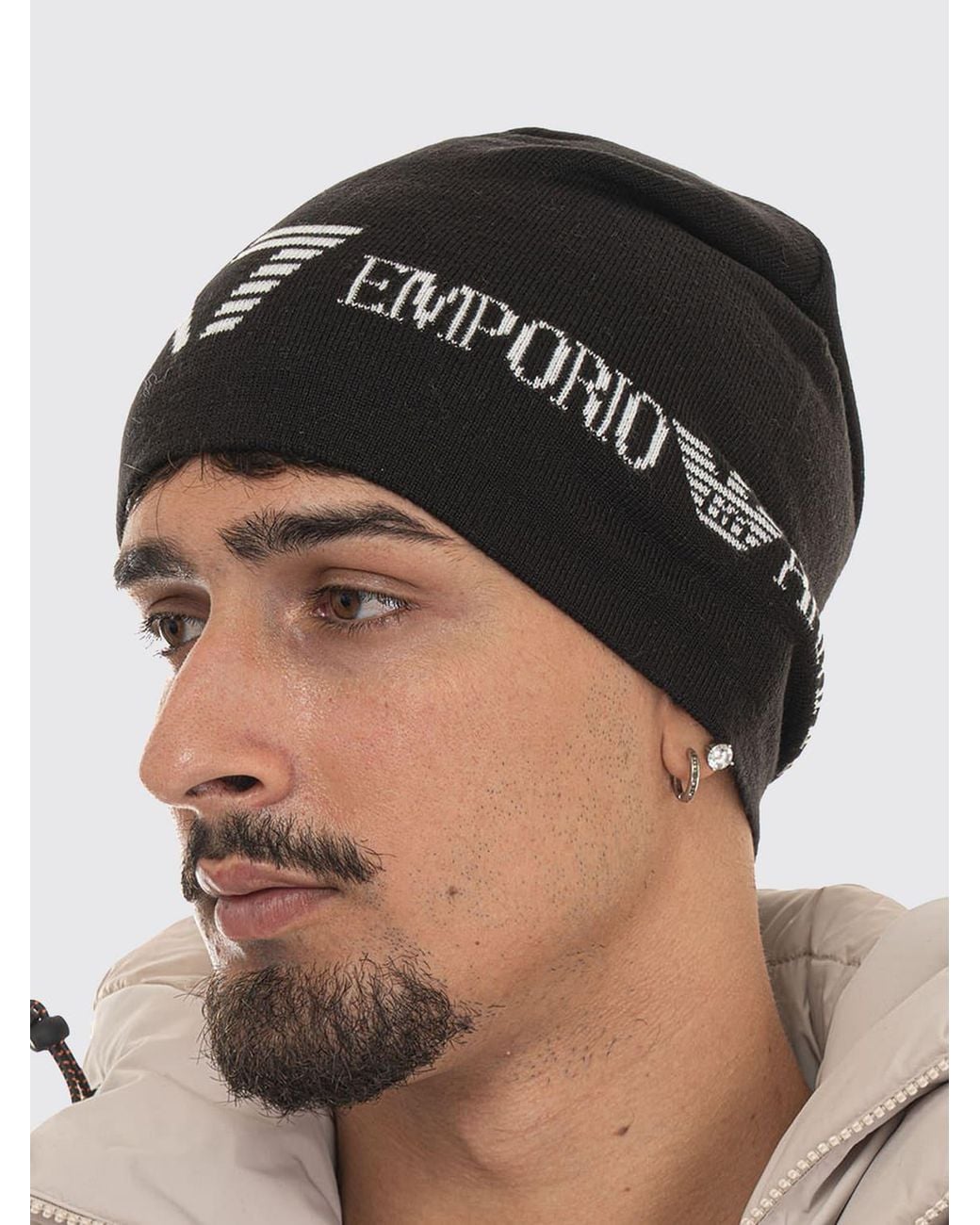 EA7 Black Hat for men
