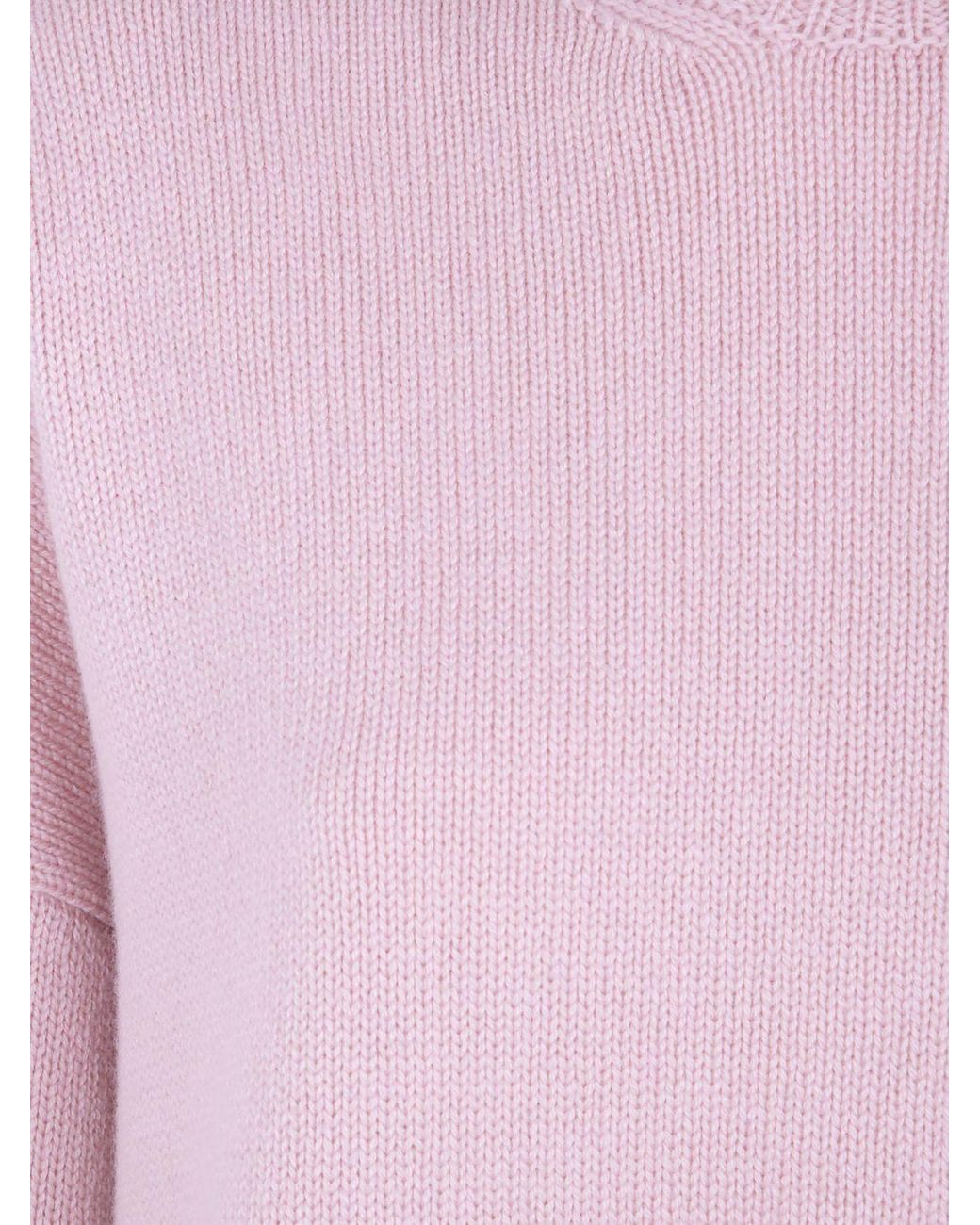 Mrz Red Dropped Shoulder Virgin Wool And Cashmere Turtleneck Jumper