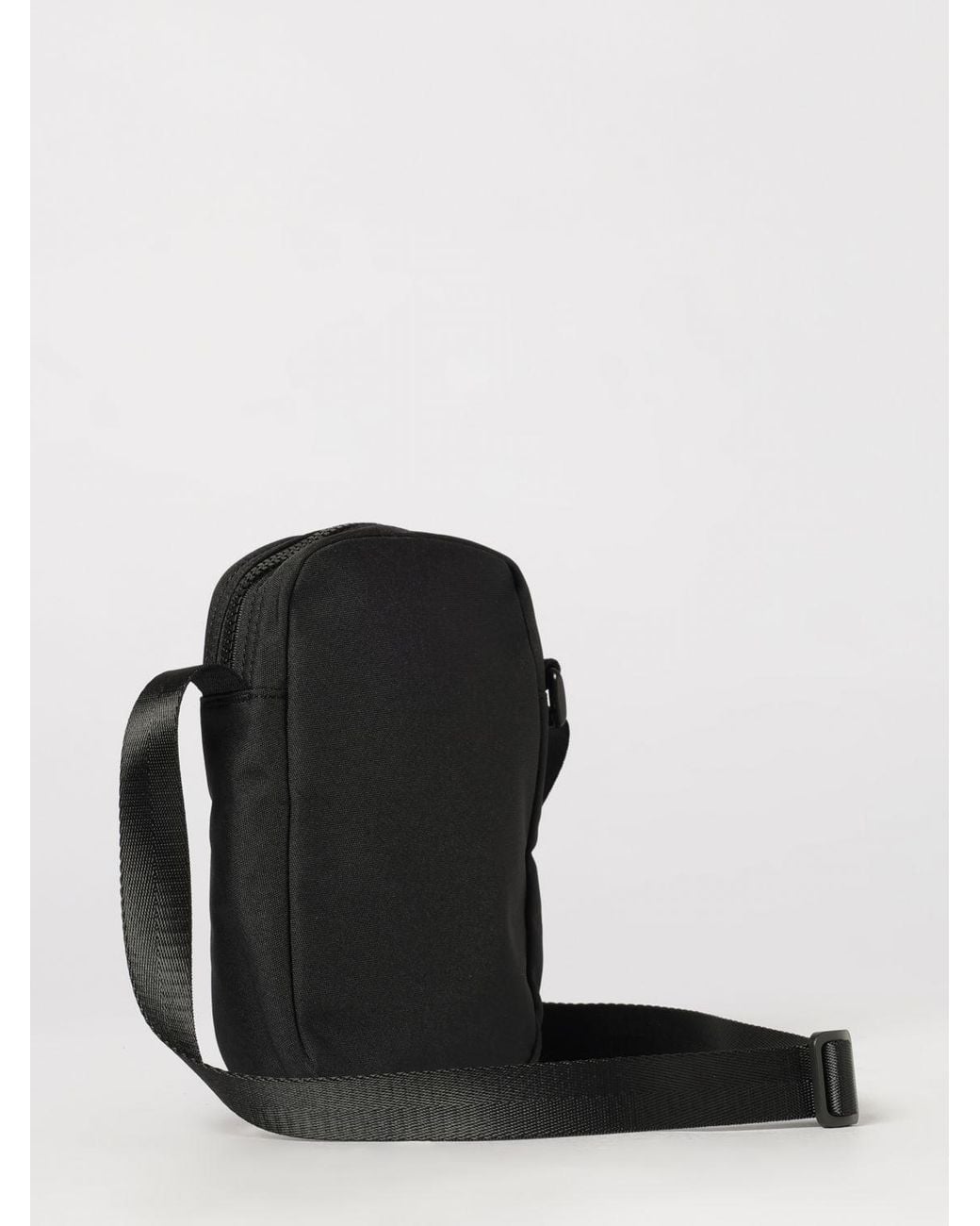 EA7 Black Printed Logo Polyester Bag for men