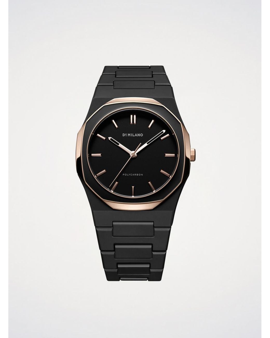 D1 Milano Black Mesh Polycarbon 40.5 Mm Watch for men