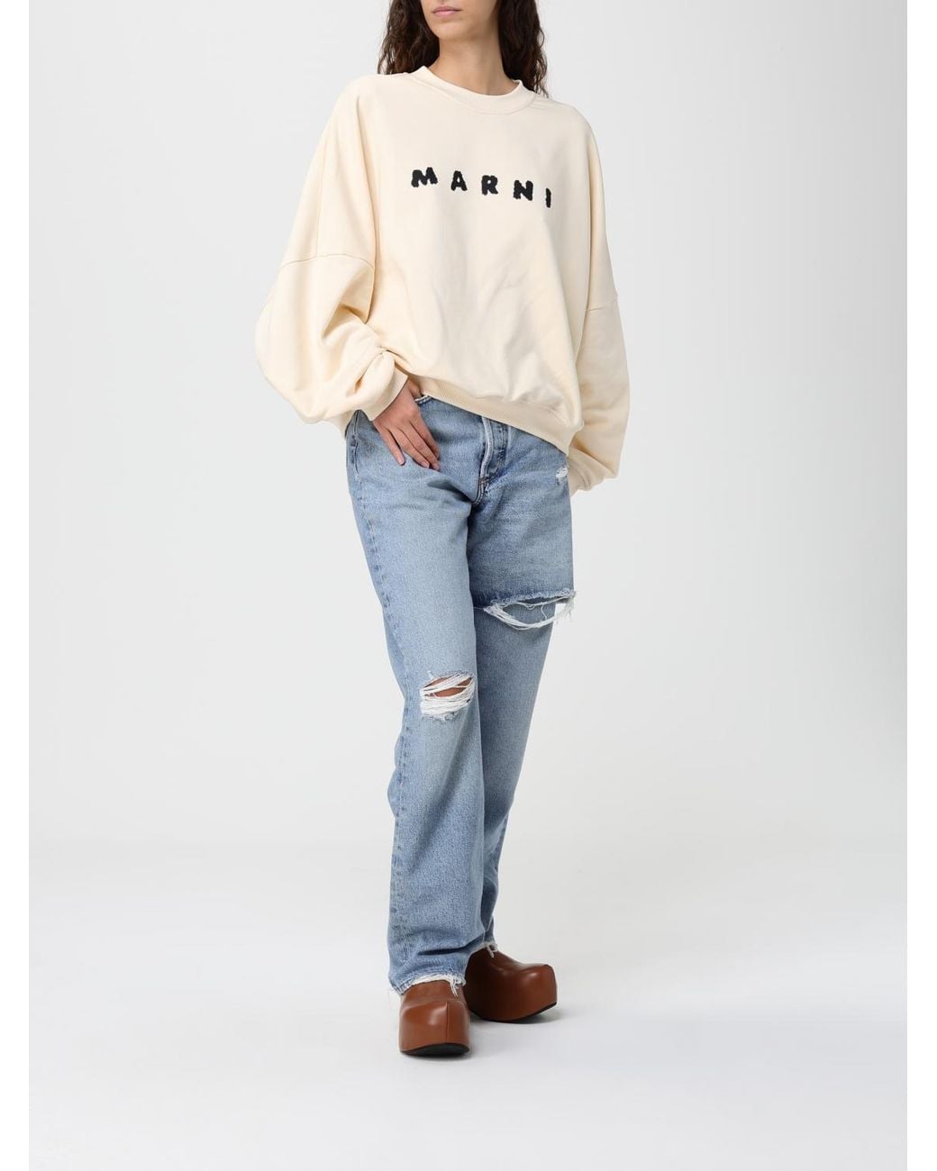 Sudadera Mujer Marni de color Natural