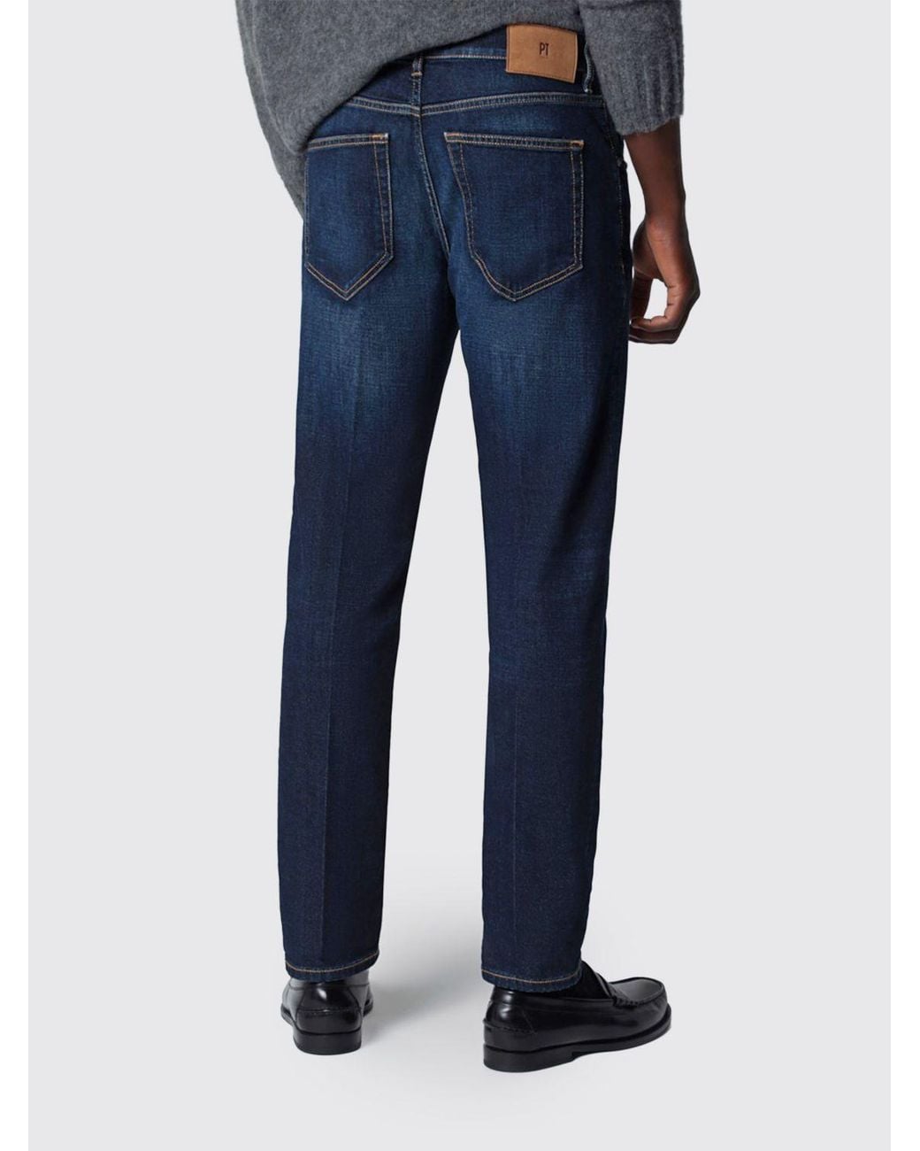 PT Torino Blue Five-Pocket Slim Fit Jeans for men