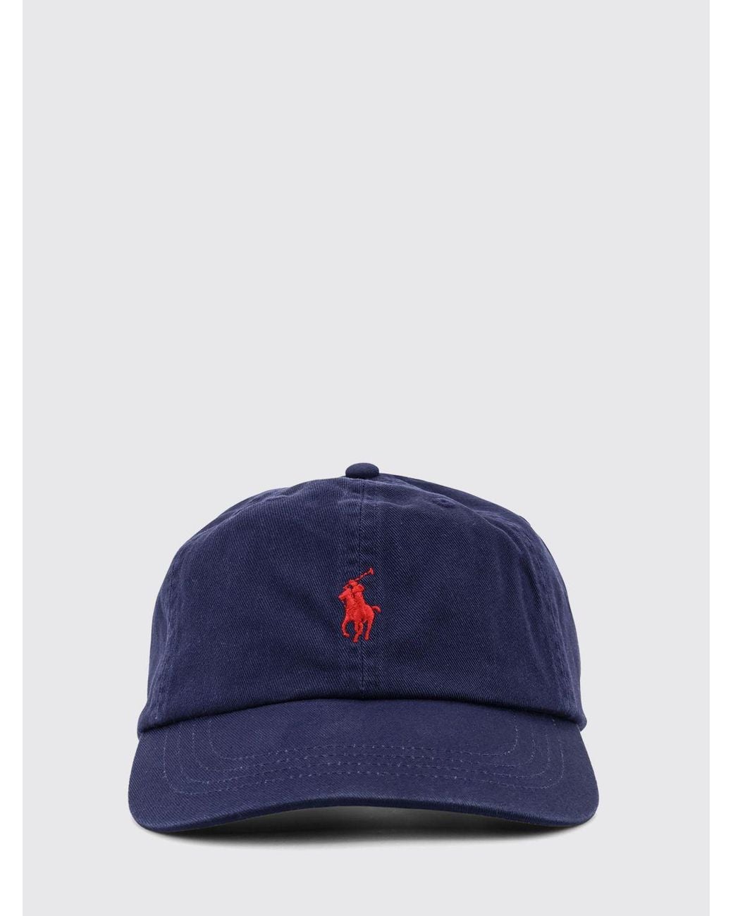 Polo Ralph Lauren Blue Cotton Baseball Cap With Embroidered Logo for men
