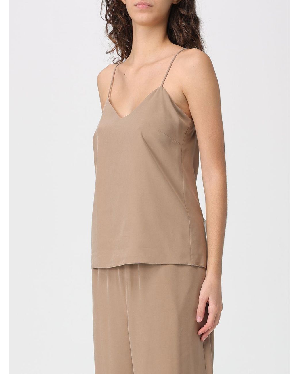 Max Mara Natural Basic Satin Top